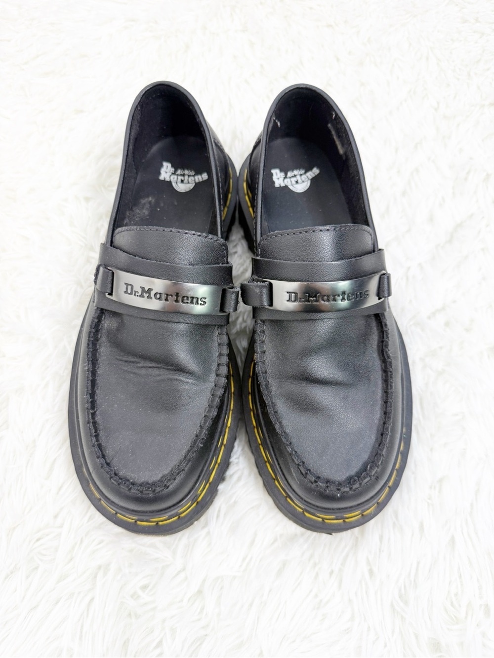 Dr. Martens Penton Bex Loafers Women’s 8 Black Leather Platform Shoes